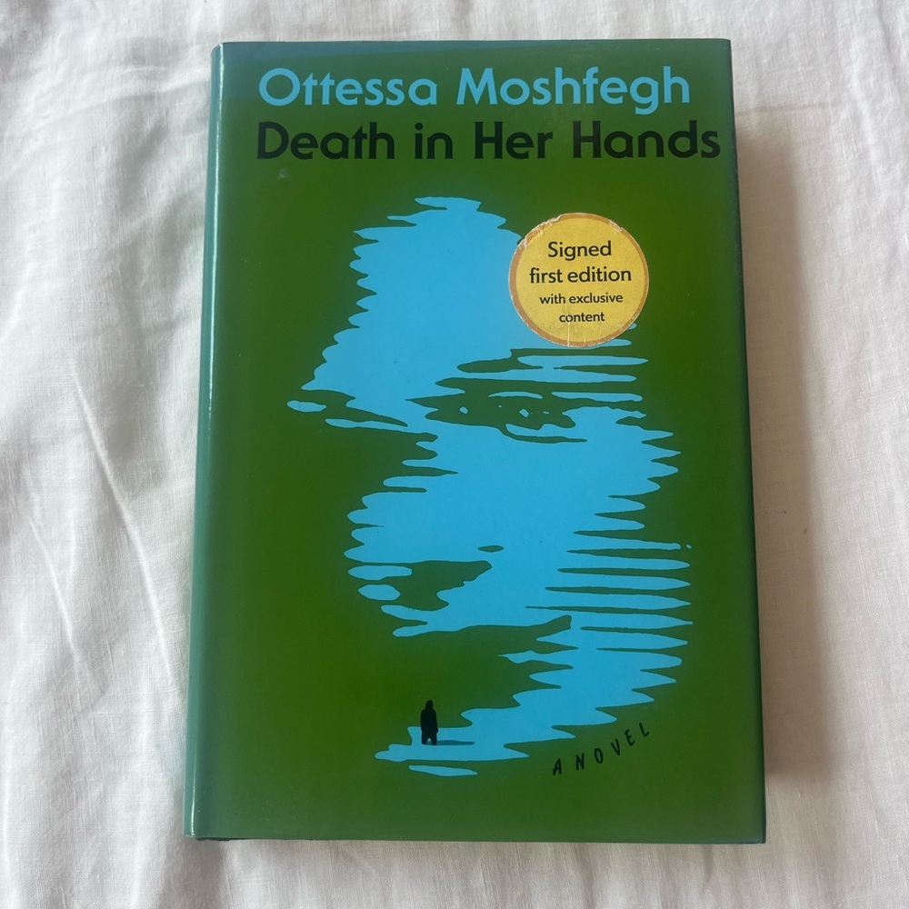 Original Penguin Green and Blue 'Death in Her Hands' Decorative Book